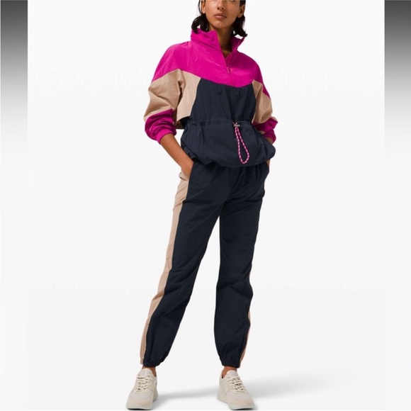 Lululemon Evergreen Track Pants ✨ True Navy/Cafe Au Lait/Ripened Raspberry✨SZ 6 - Picture 3 of 13